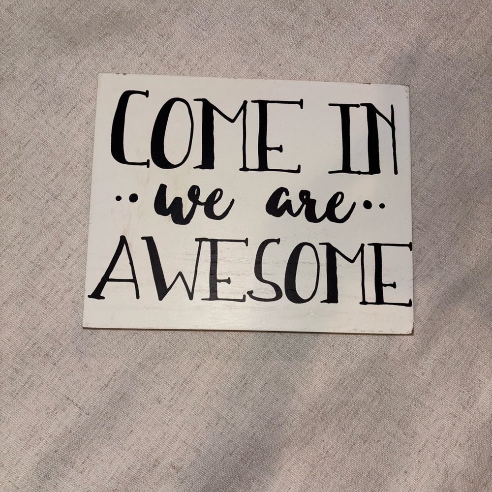 Hobby Lobby Black and White Wall Decor Sign